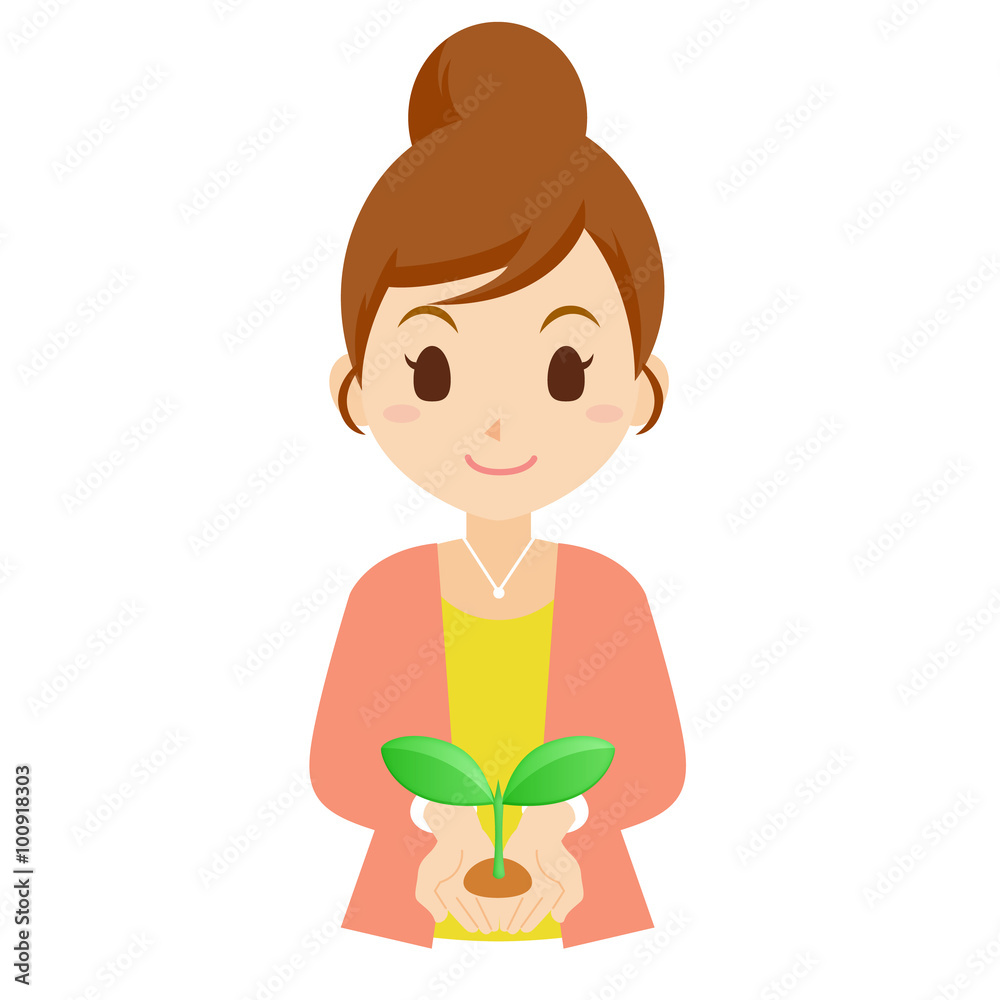 新芽 女性 新芽 女性