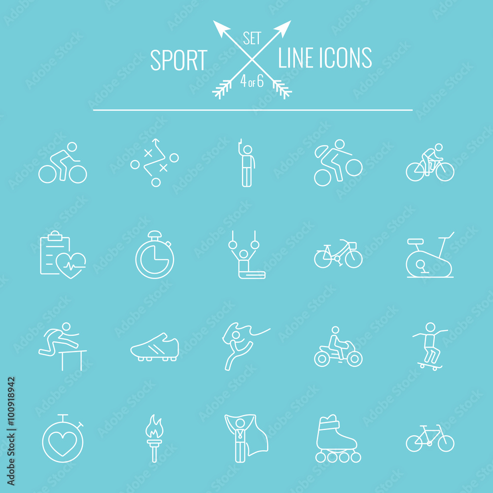 Sport icon set. Sport icon set.