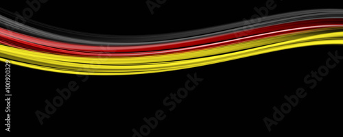 Illustrated german color wave panorama design for sport events and space for your text