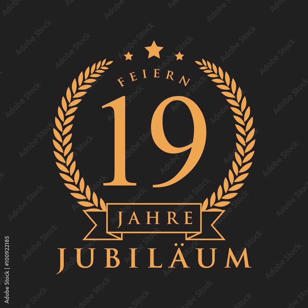 Fototapeta premium Jubiläum GOLD