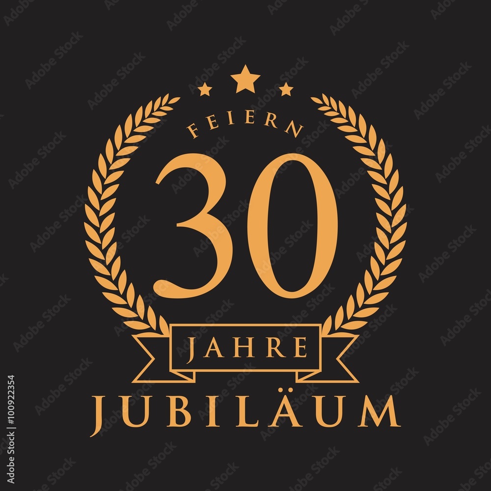 Fototapeta premium Jubiläum GOLD