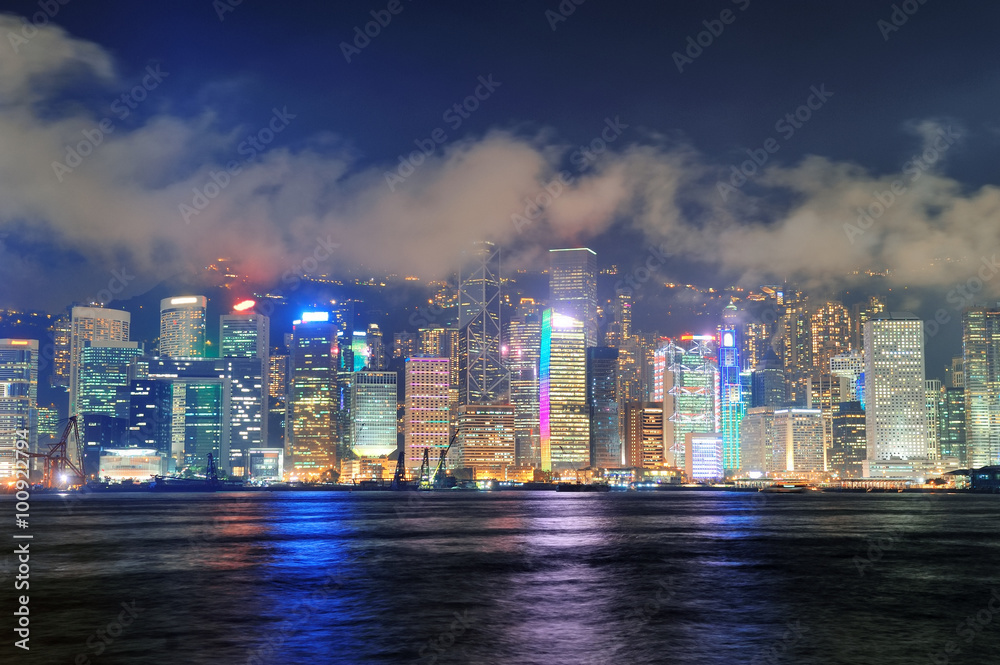 Fototapeta premium Panoramę Hongkongu