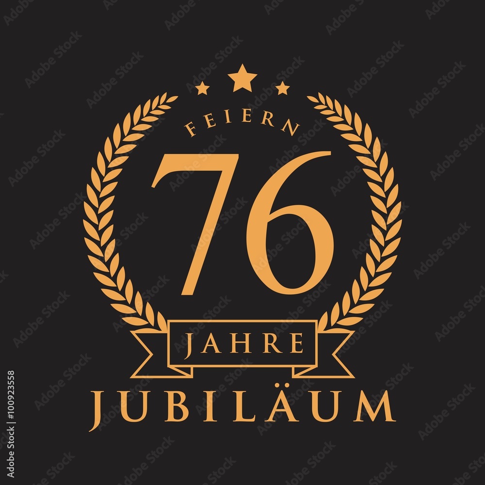 Fototapeta premium Jubiläum GOLD