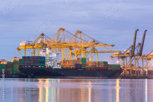 Industrial Container Cargo freight ship