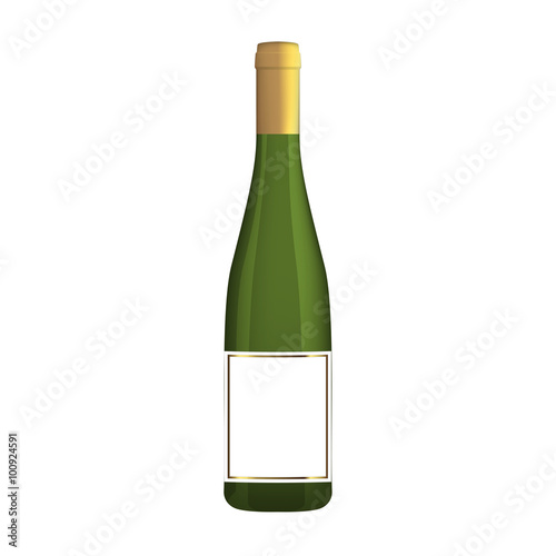 Weinflasche - Weißwein