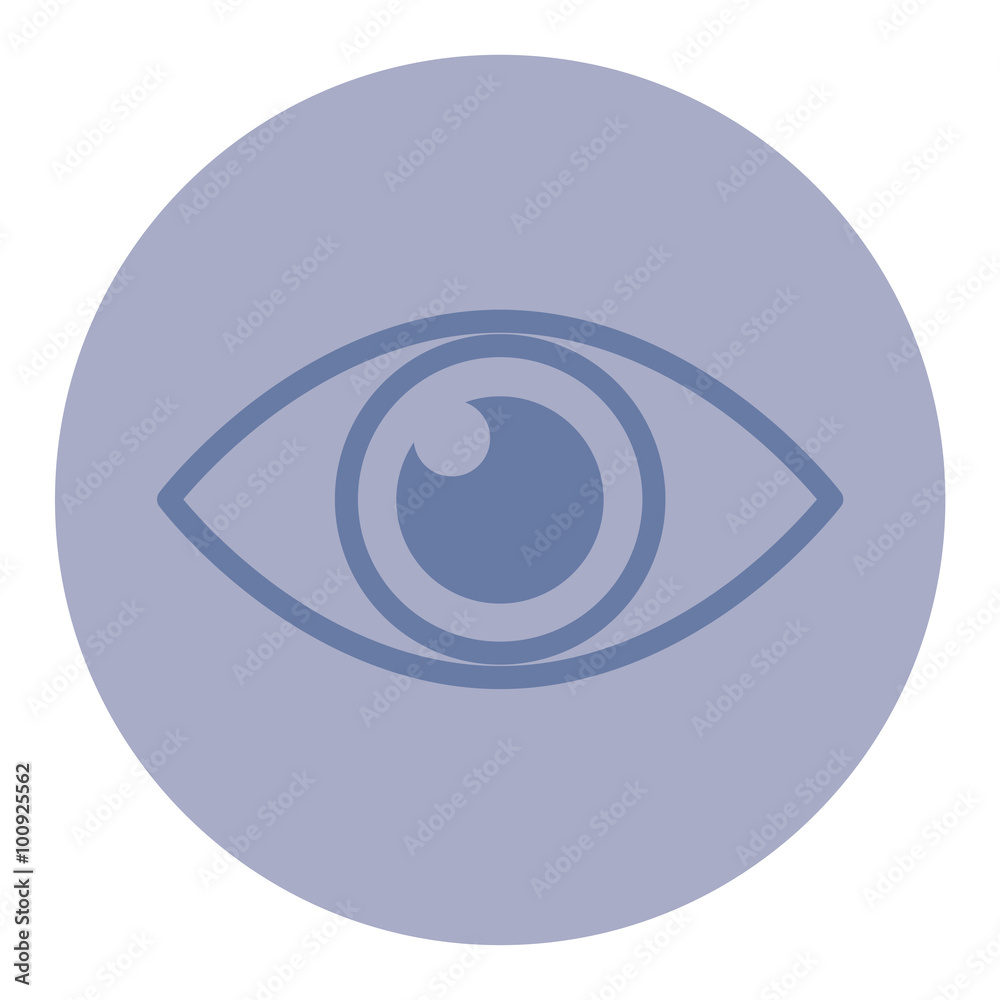 Linear eye icon. Concept of view. Vector illustration Linear eye icon. Concept of view. Vector illustration