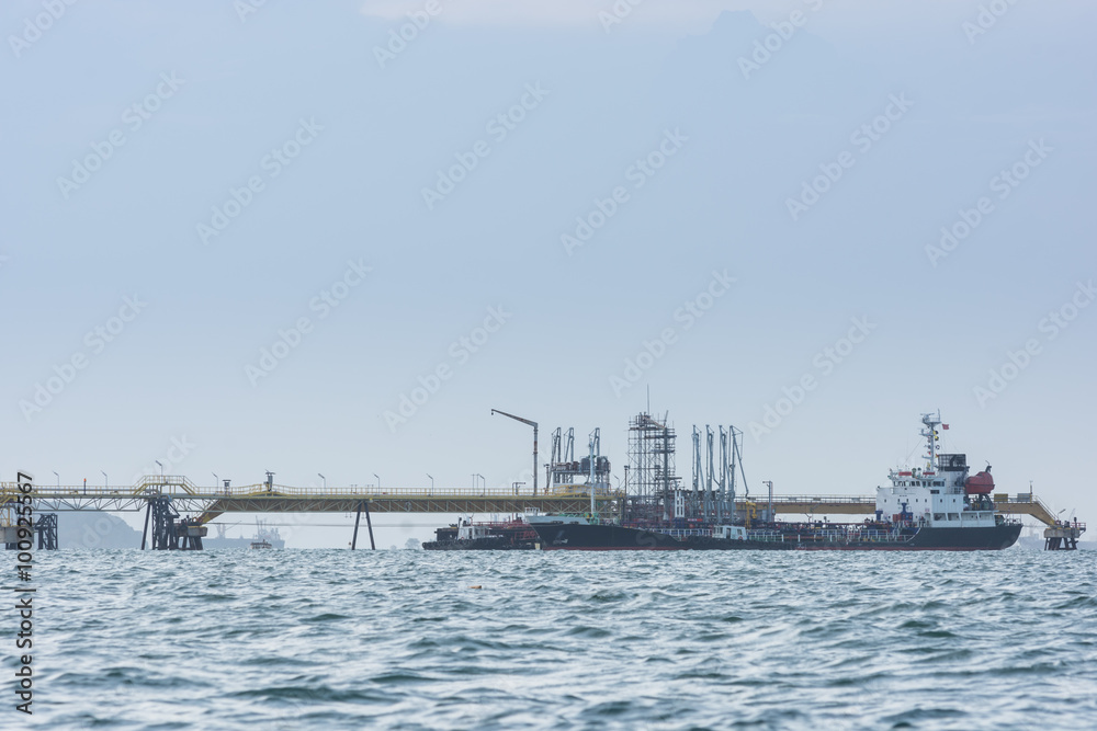 Oil Tanker in the sea