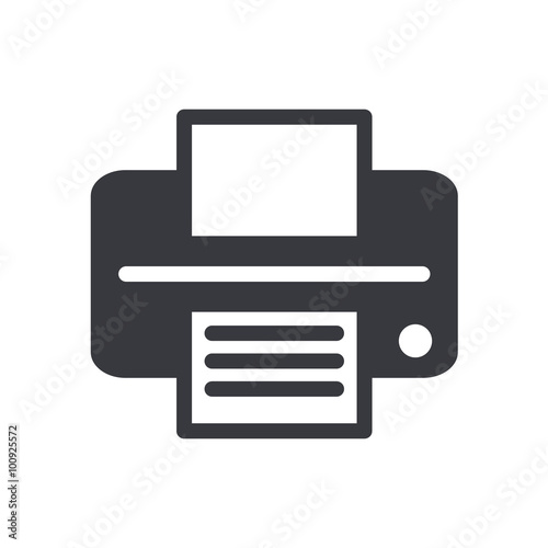 Linear Icon print on white background. Vector illustration