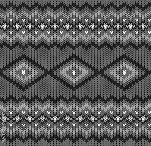 Seamles gray ktitted pattern
