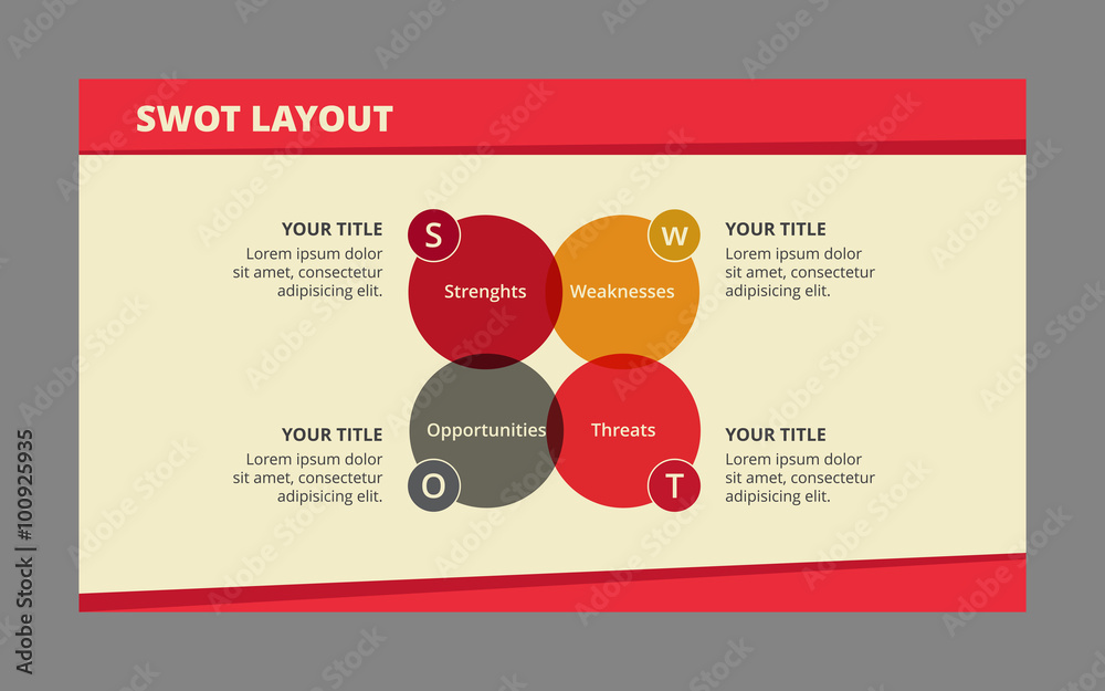 InfographicTemplate for SwotAnalysis 2 Stock Vector Adobe Stock
