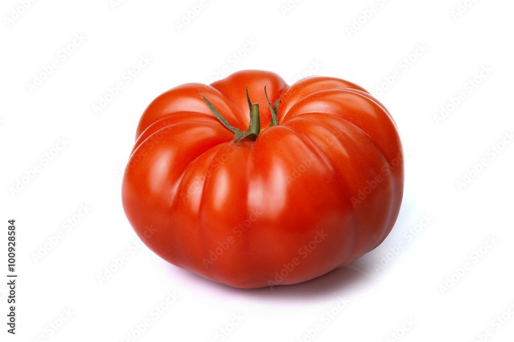 Fresh delicious Beef Big Tomato. Isolated on white background. Fresh delicious Beef Big Tomato. Isolated on white background.