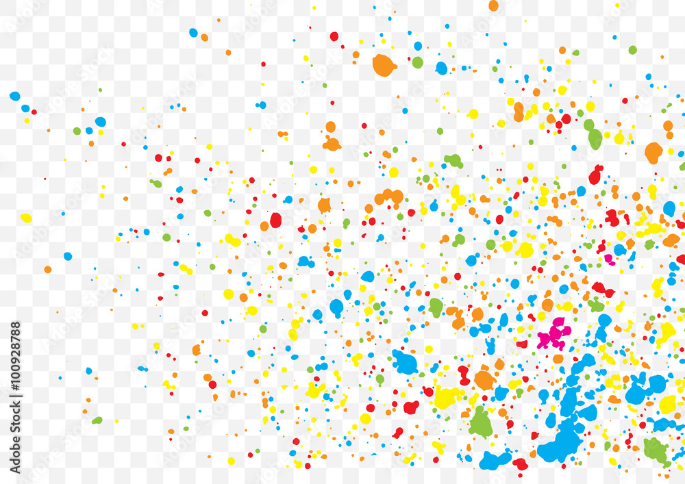 Colorful confetti isolated on transparent background. Colorful confetti isolated on transparent background.