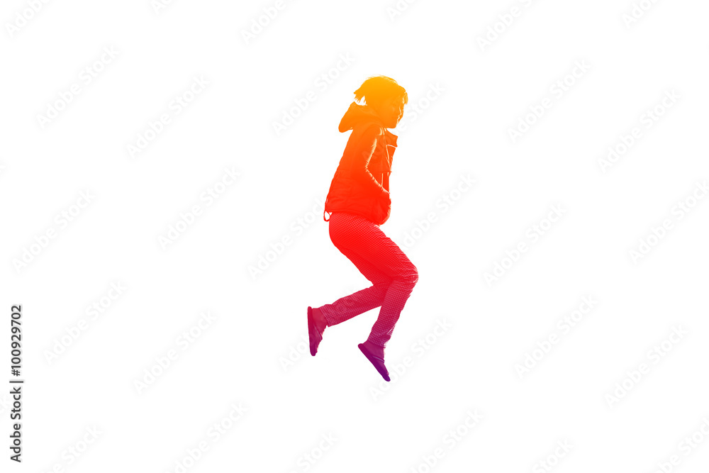 Girl is jumping Girl is jumping