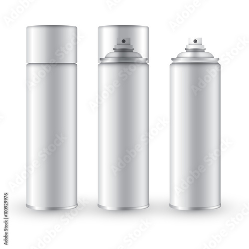 Blank Template Spray Bottle : Vector Illustration