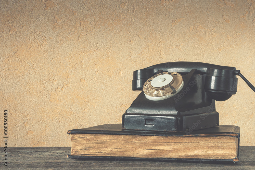 Bild auf Leinwand Old telephone