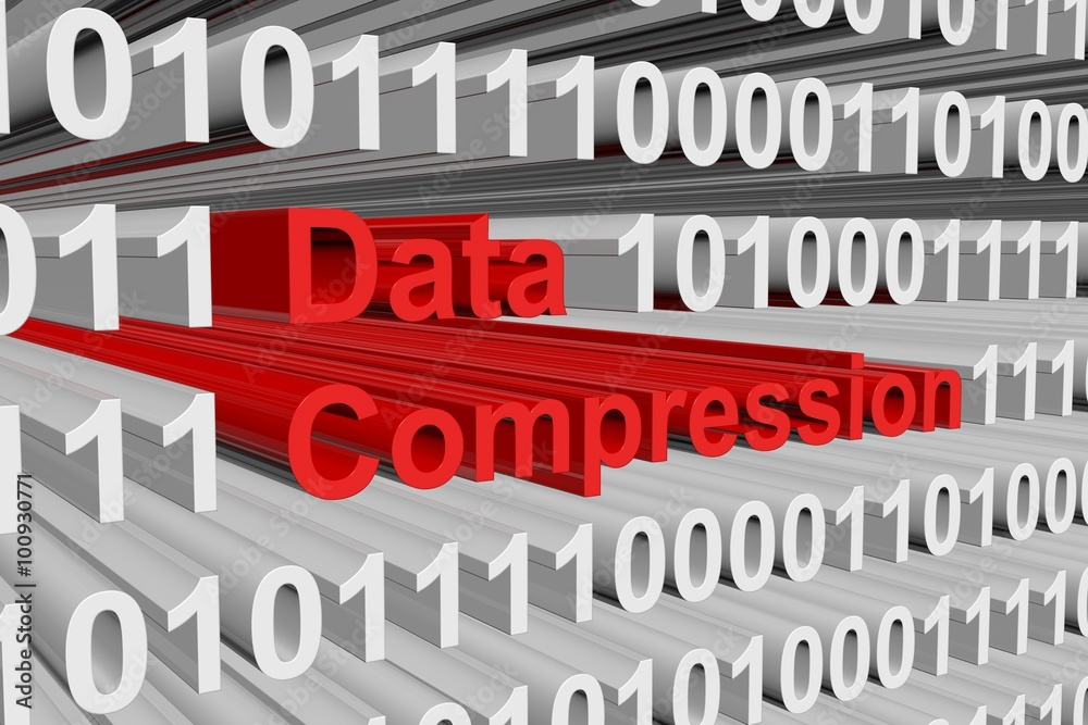 data compression is presented in the form of binary code
