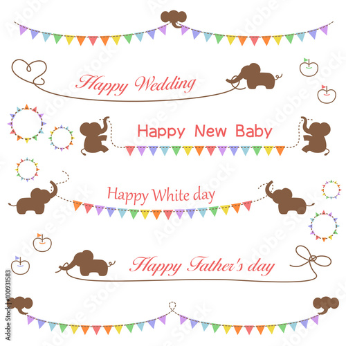 ゾウ　旗　見出し