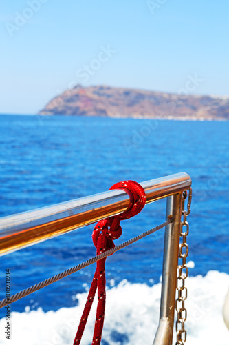 safety rope mediterranean sea