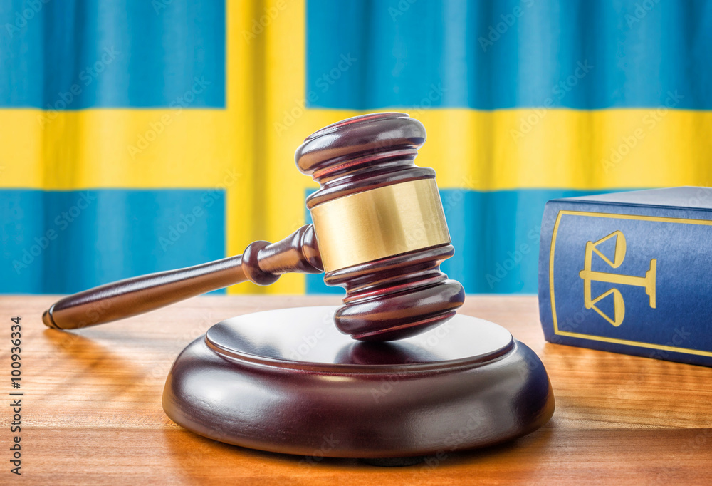 Richterhammer und Gesetzbuch - Schweden