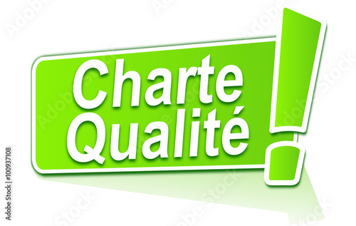 charte qualité sur étiquette verte