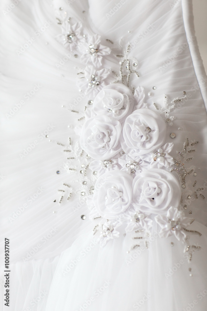 Wedding dress with flowers Wedding dress with flowers