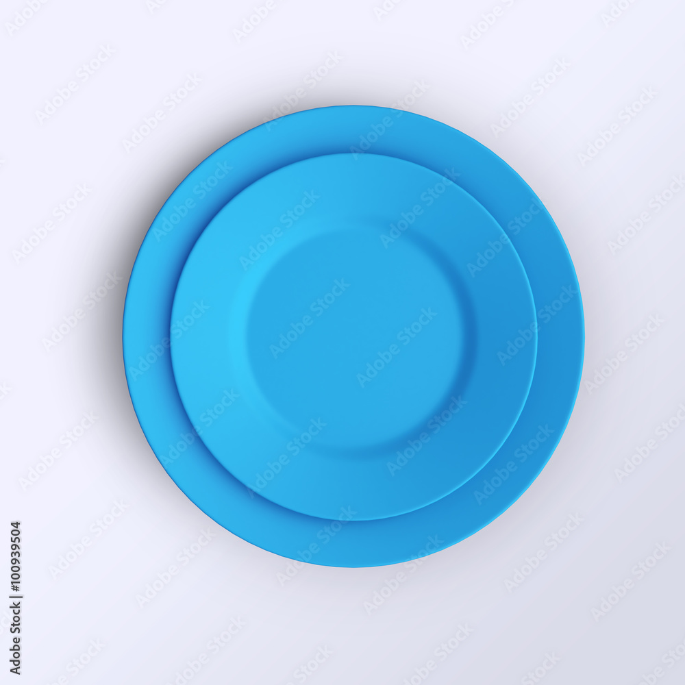 Empty plate. Isolated on white background. View from above. Empty plate. Isolated on white background. View from above.