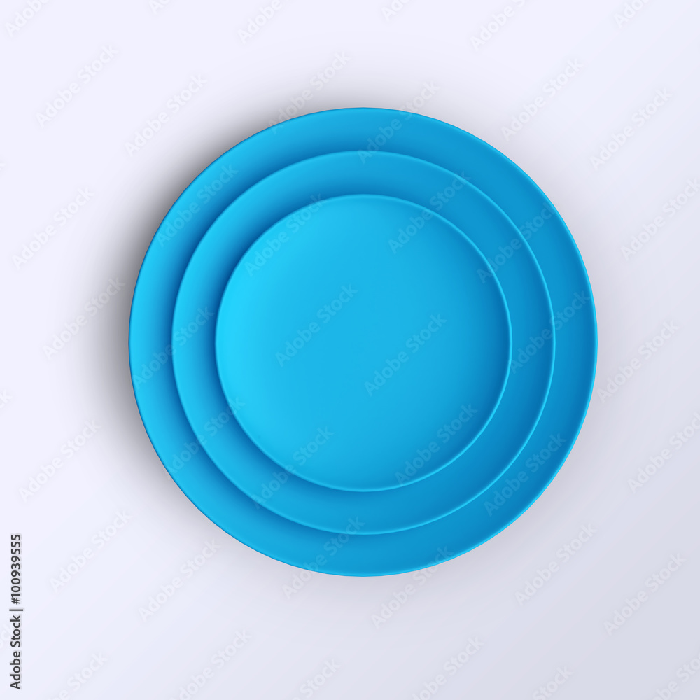 Empty plate. Isolated on white background. View from above. Empty plate. Isolated on white background. View from above.