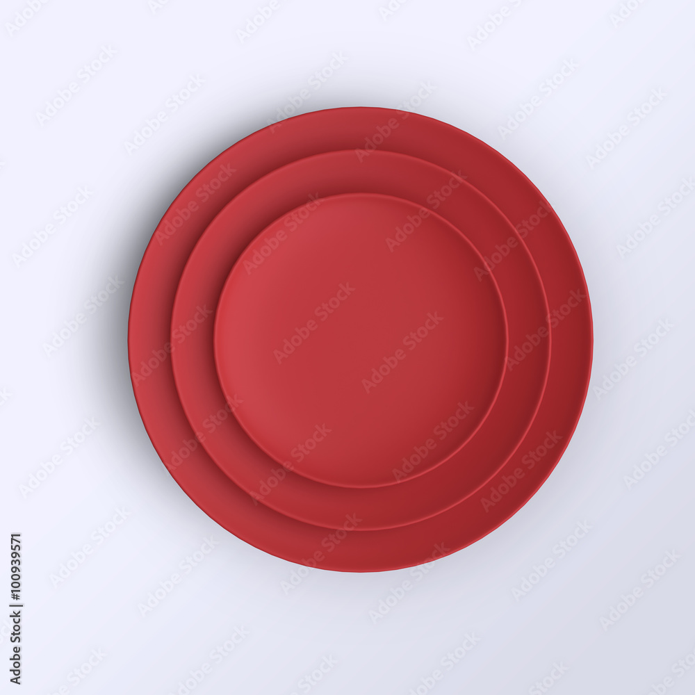 Empty plate. Isolated on white background. View from above. Empty plate. Isolated on white background. View from above.