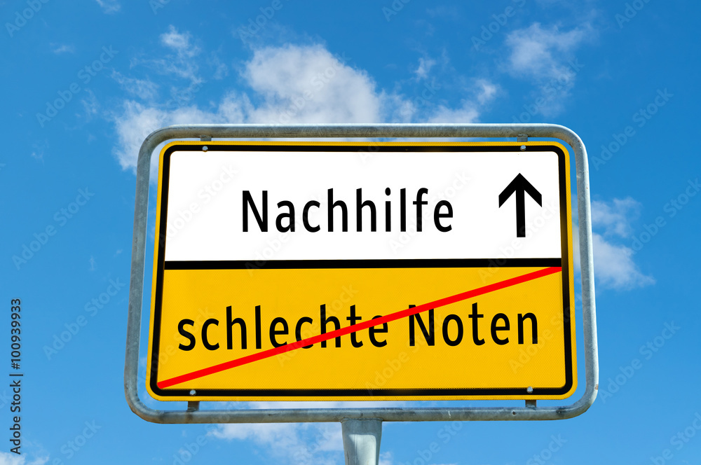Ortstafel Nachhilfe/schlechte Noten Ortstafel Nachhilfe/schlechte Noten