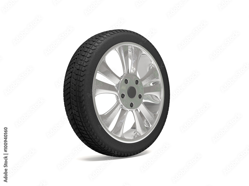 Obraz premium Car wheel 3d rendering