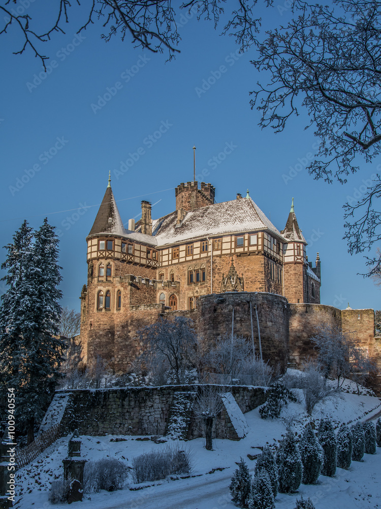 Das Schloss Berlepsch bei Witzenhausen in Nordhessen
