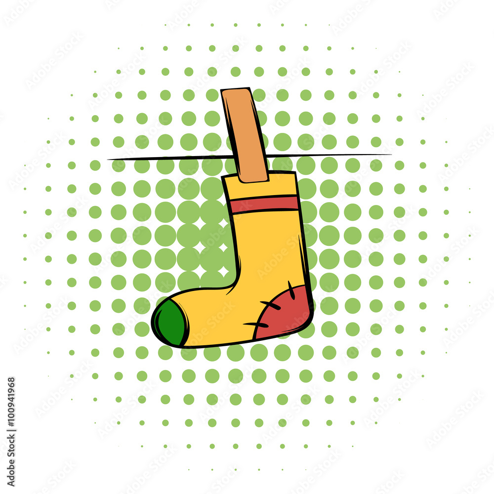 Yellow sock comics icon
