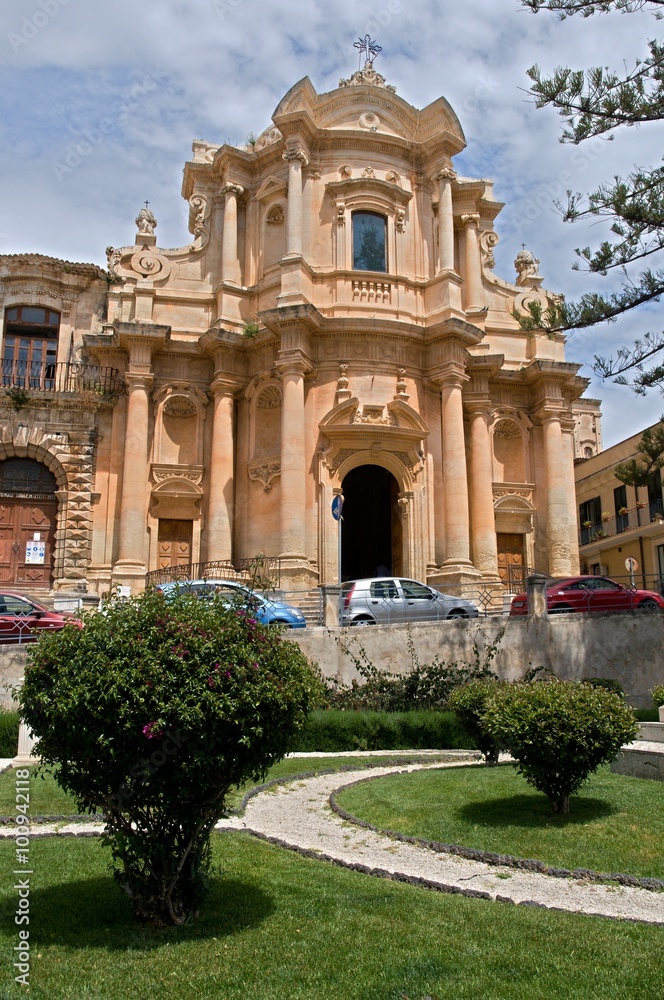 Church  San Domenico in the Noto, Sicily, Italy