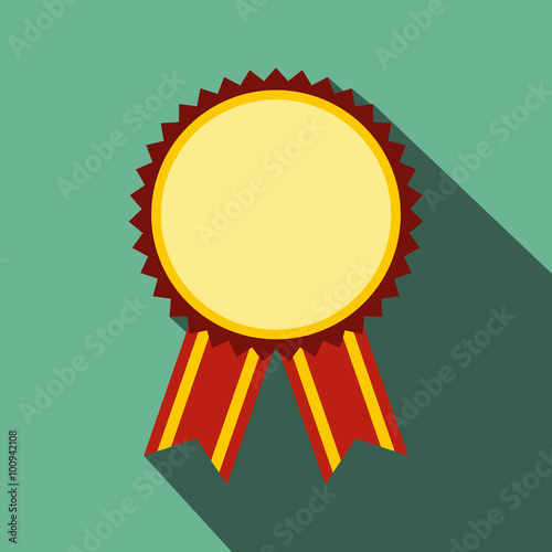 Medal award military flat icon