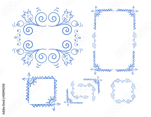 Vector Hand Drawn Doodle Border 