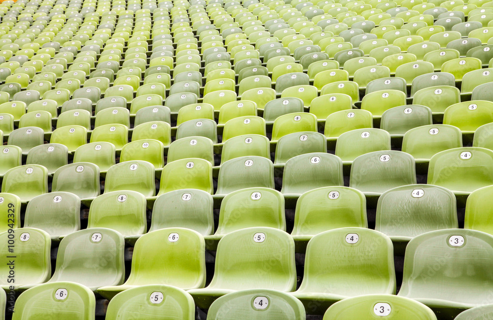 Obraz premium Sitzplatzangbot im Fussballstadion