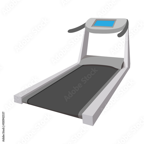 Treadmill cartoon icon