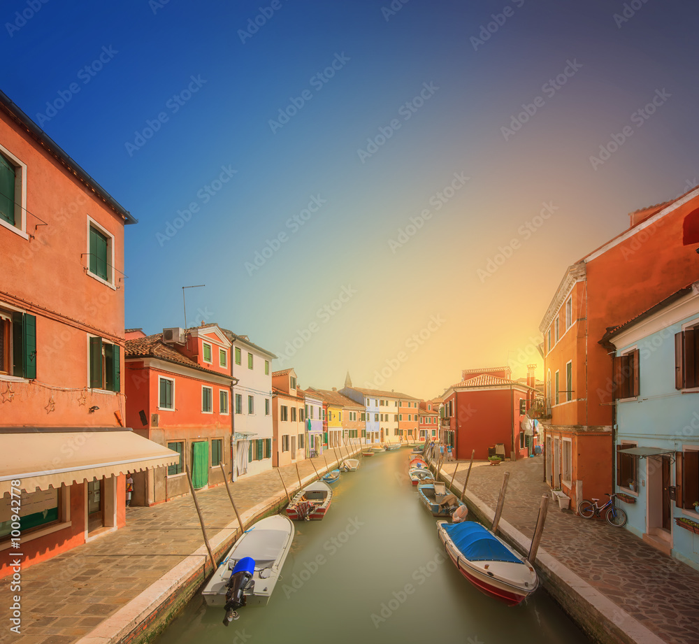 Beautiful view of the Grand Canal  in Venice