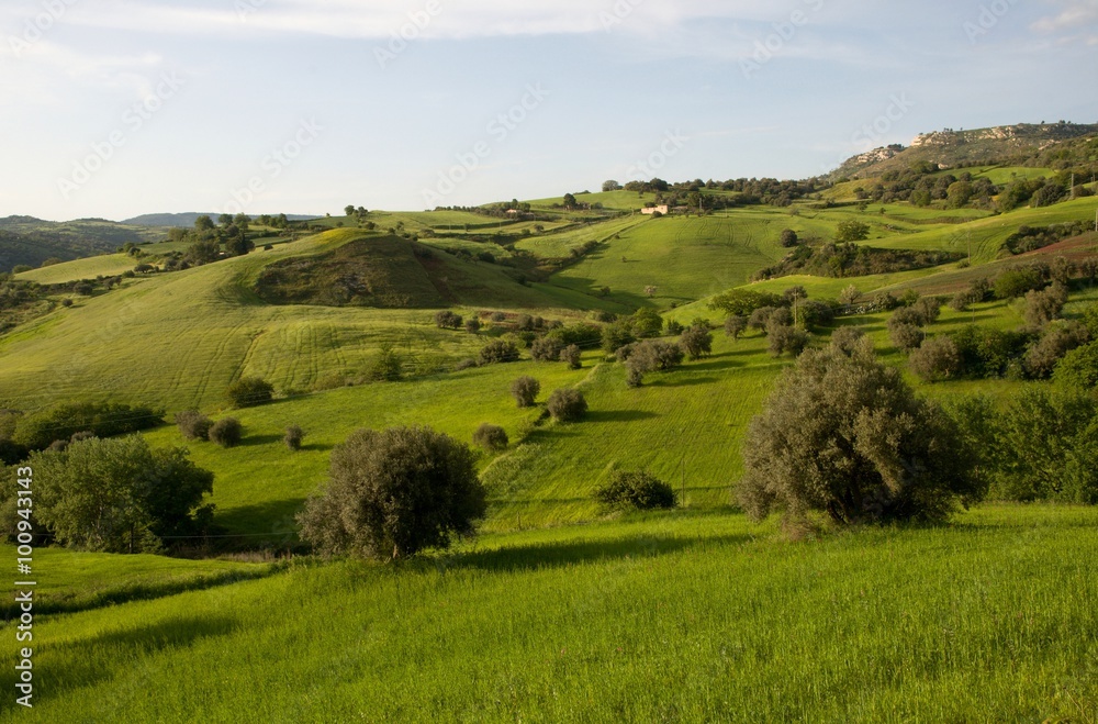 Landcape in the valley Tellaro, Sicily, Italy