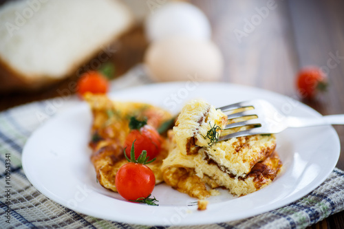 scrambled eggs with tomatoes