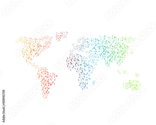 World color map  easy editable