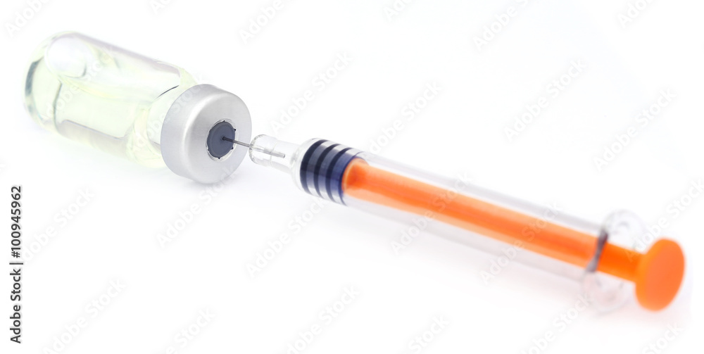 Syringe with vial
