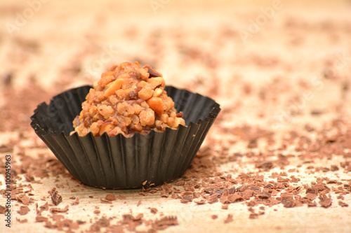 Delicious praline with nuts