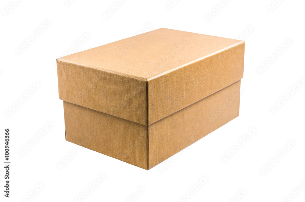 present cardboard box isolated on white background present cardboard box isolated on white background