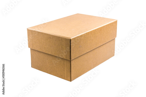 present cardboard box isolated on white background © bookzaa
