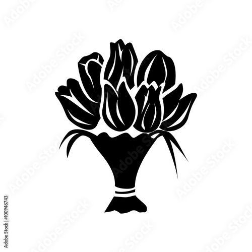 Bouquet simple icon