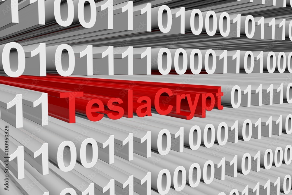 TeslaCrypt is presented in the form of binary code