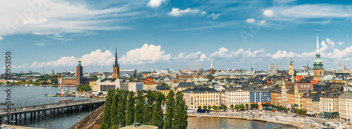 Panorama Of Old Town Stockholm, Sweden
