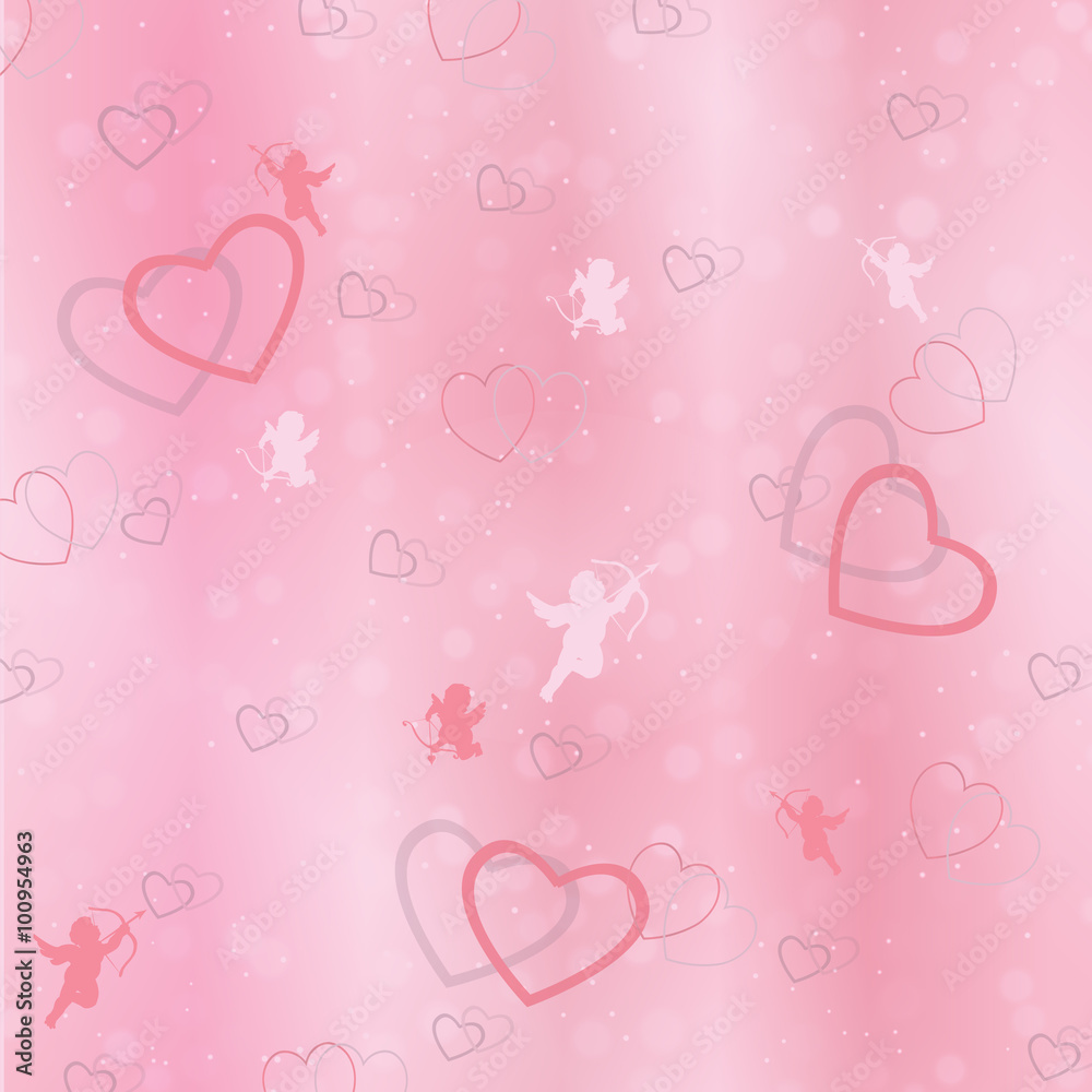 Congratulatory background of Valentine's day