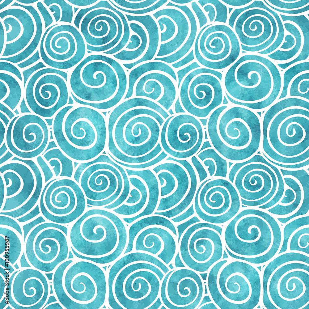 Blue swirls pattern